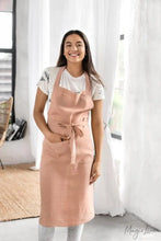 Load image into Gallery viewer, Linen Bib Apron