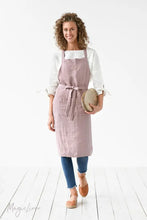 Load image into Gallery viewer, Linen Bib Apron