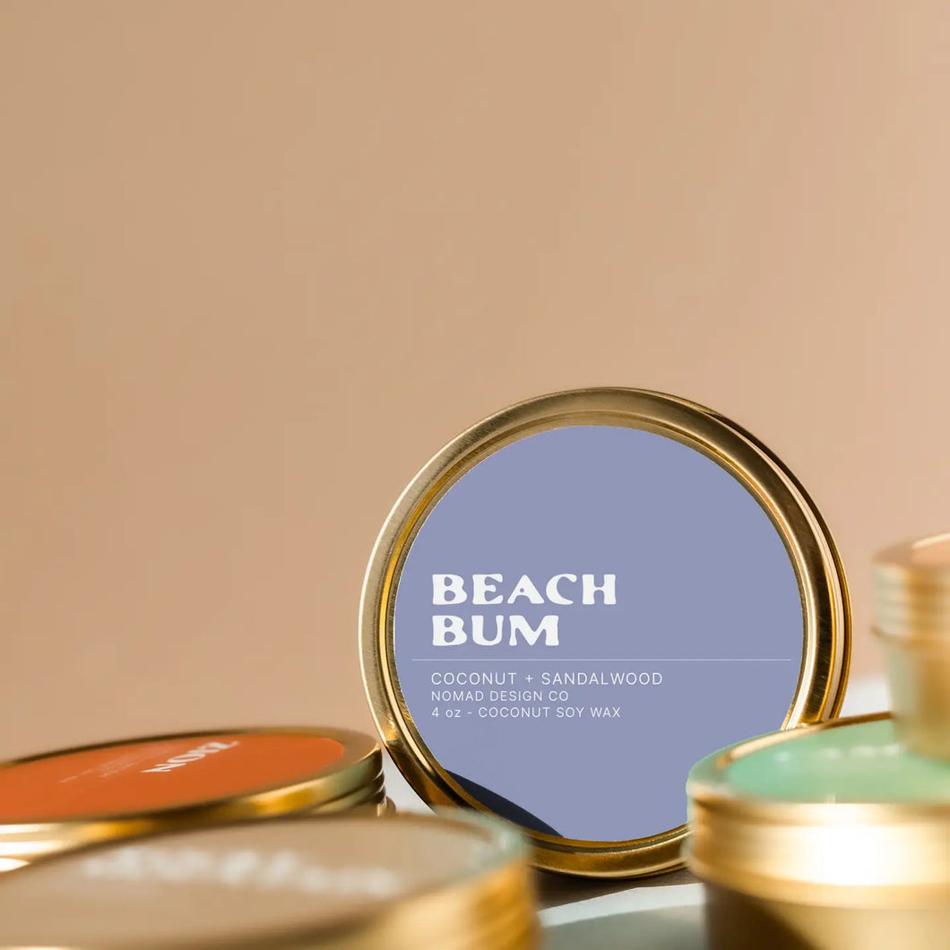 Beach Bum Travel Tin Candle