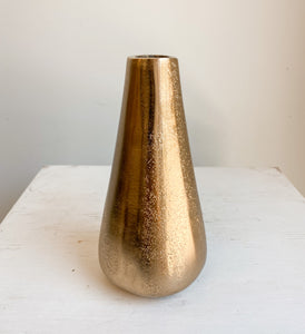 Gold Textured Bud Vase