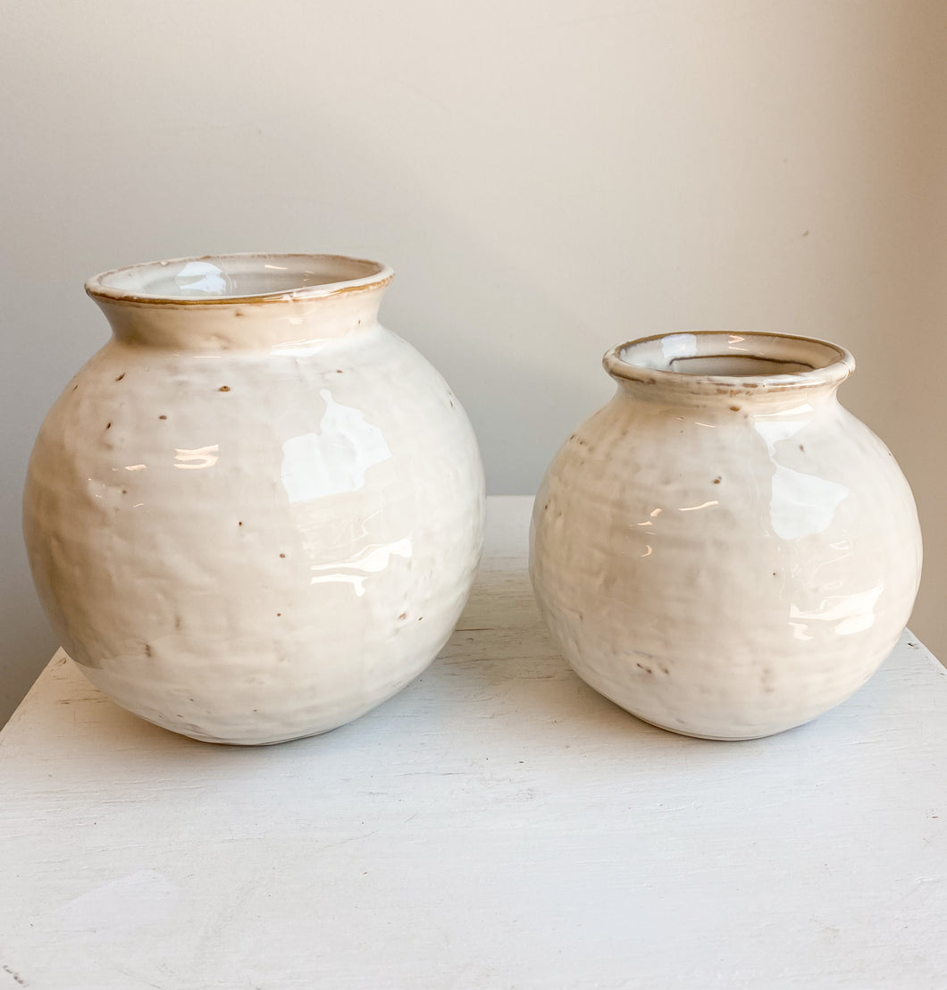 Rustic Belly Vases