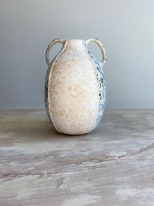 Blue Ceramic Vase w/ handles