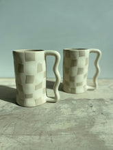 Load image into Gallery viewer, Checkered Ceramic Mug