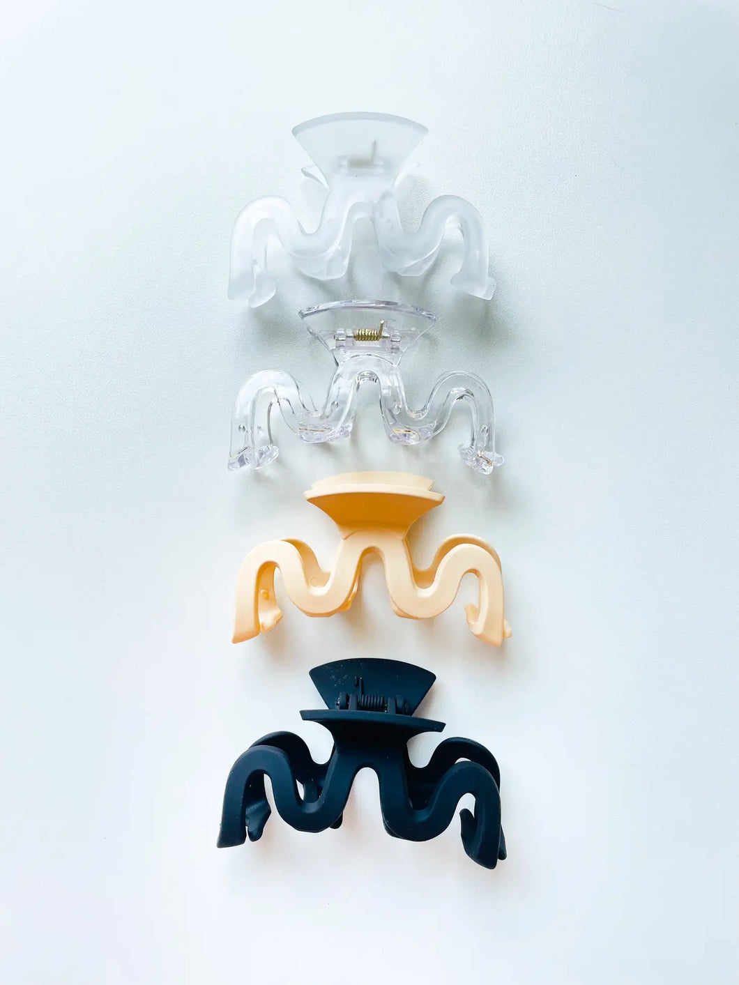 Squiggle Hair Claw Clips