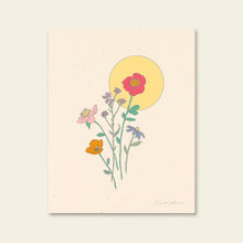 Load image into Gallery viewer, Hush Poppy Wildflower Sun Ii Art Print