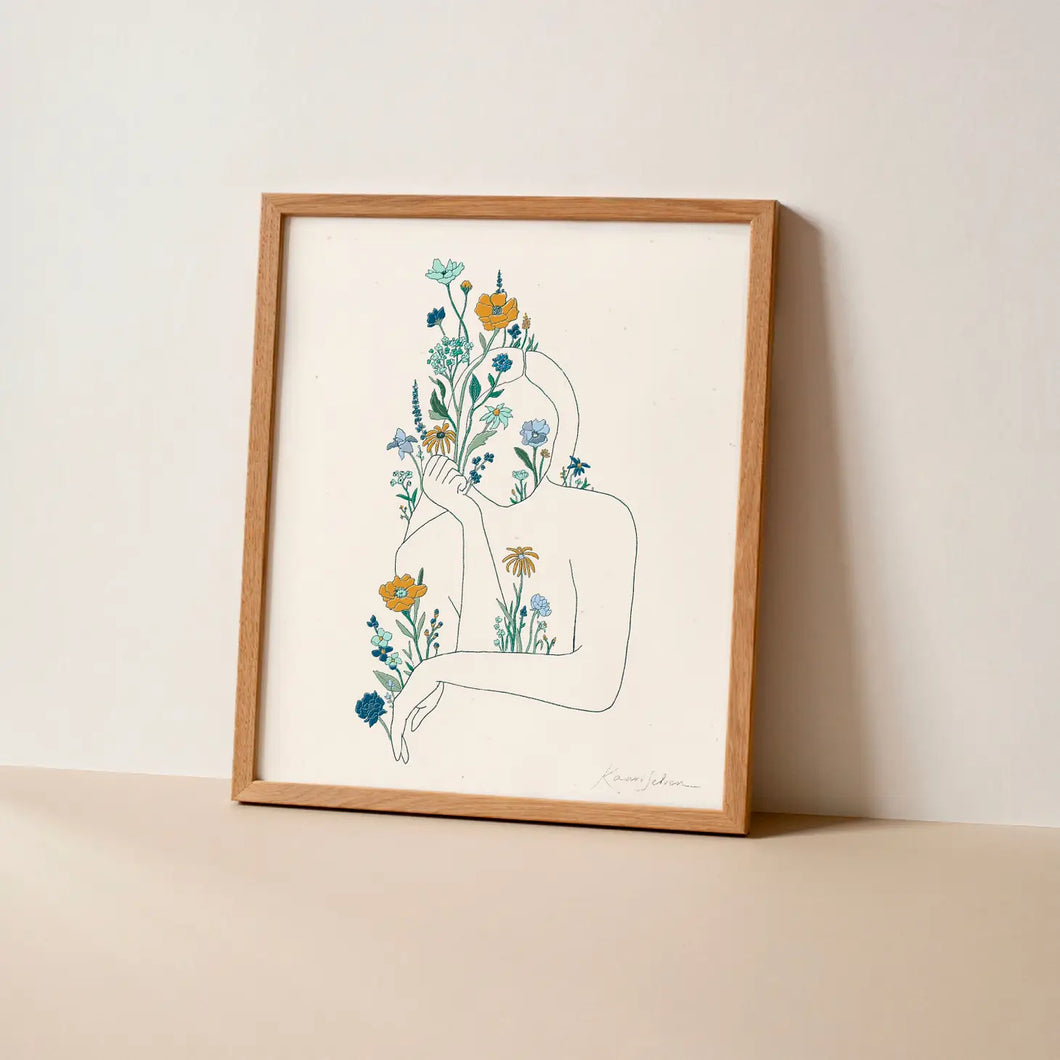 Hush Poppy Creative Bloom  Art Print