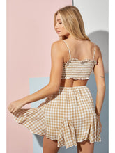 Load image into Gallery viewer, Gingham Print Mini Dress