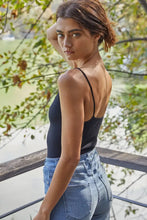 Load image into Gallery viewer, Black Ribbed Cami