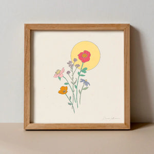 Hush Poppy Wildflower Sun Ii Art Print
