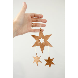 Leather Star Ornament