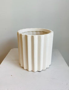 White Cog Vase