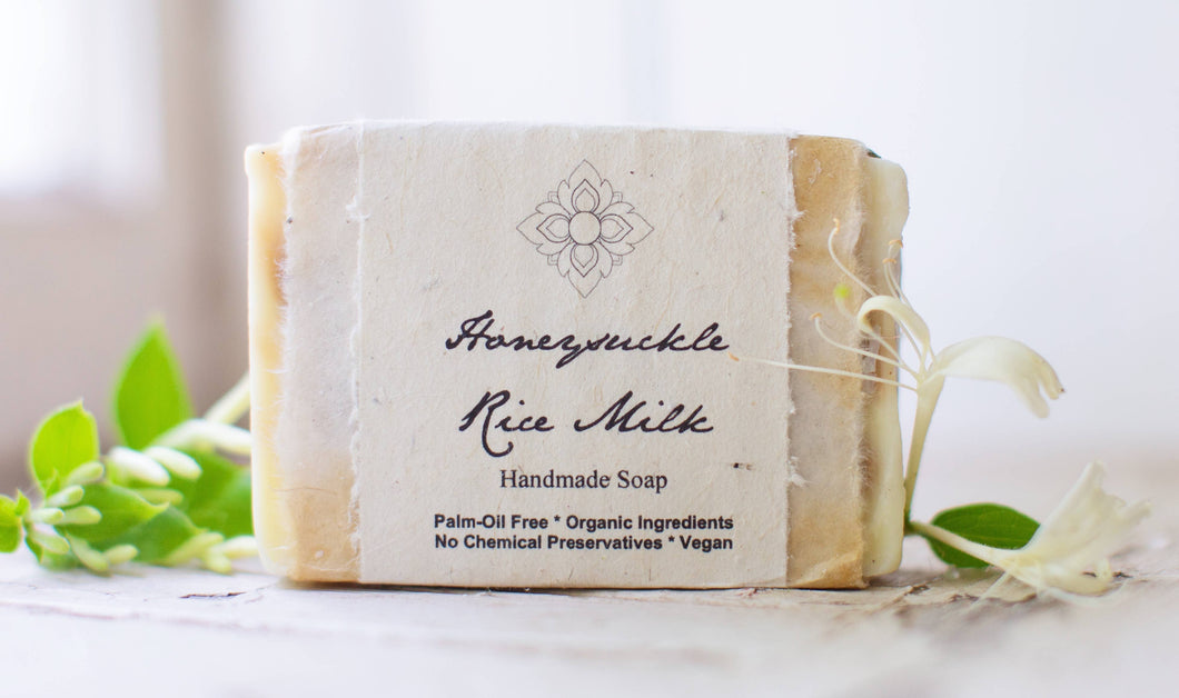 Honeysuckle Rice Milk Organic Soap