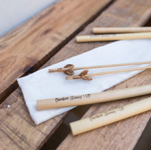 Load image into Gallery viewer, Bamboo Straw Set