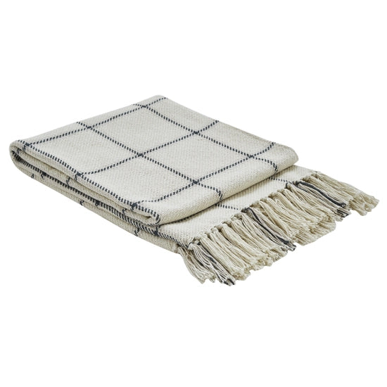 Mercantile Windowpane Throw Blanket