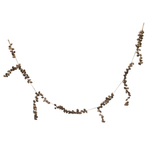 Pinecone Garland w/Gold Glitter Accent