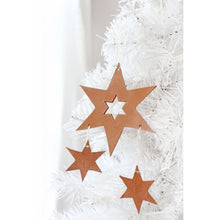 Load image into Gallery viewer, Leather Star Ornament