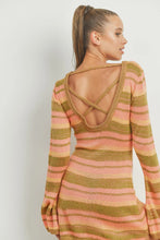 Load image into Gallery viewer, Striped Sweater Dress