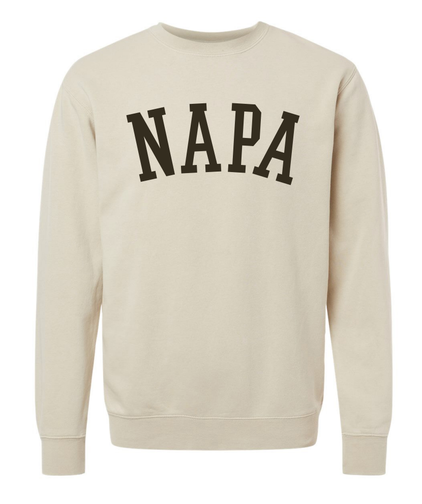 'NAPA' Taupe Crew