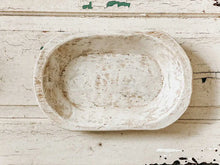 Load image into Gallery viewer, Rustic White Wood Bowl